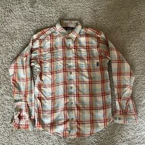 Patagonia Organic Cotton Plaid Button Up Multi Color Men's‎ Small